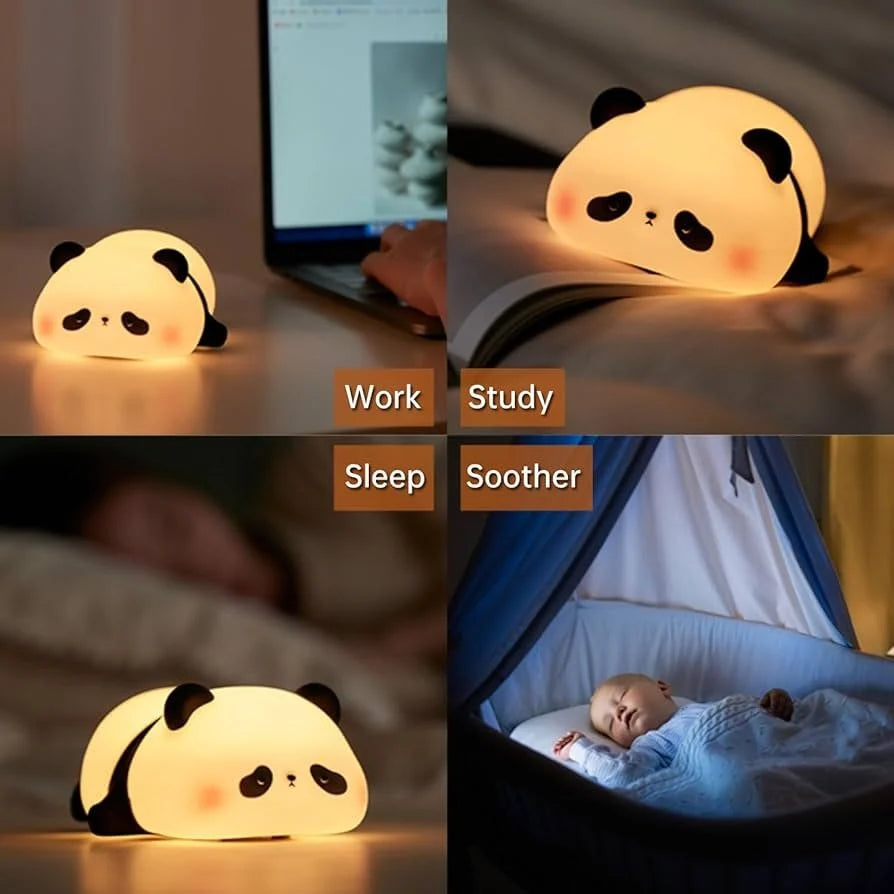 Cute Panda Glow touch night light