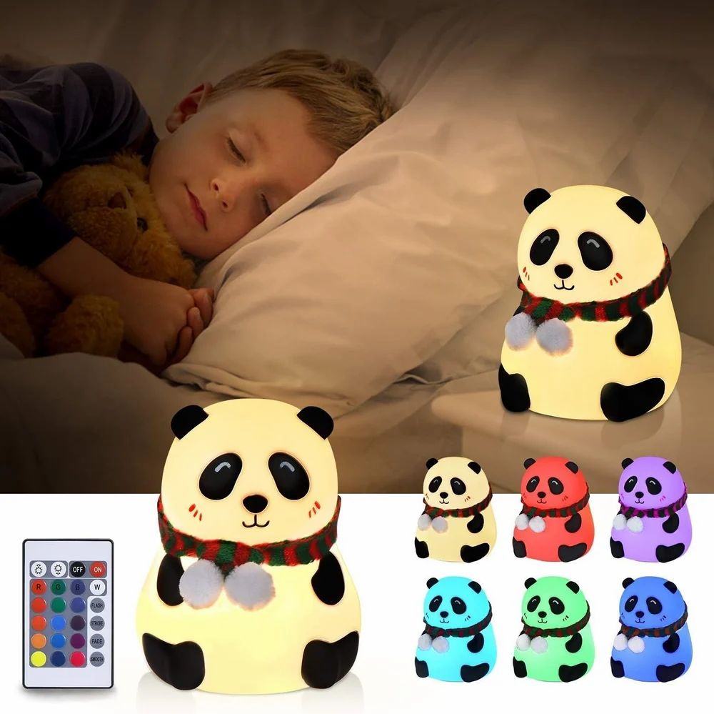 Cute Panda Glow touch night light
